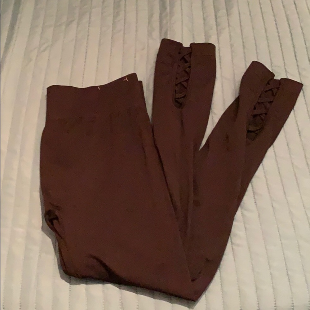 ❤️NWOT first kick maternity black leggings OS fit